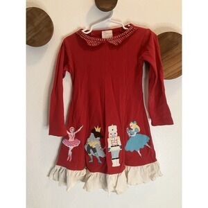 Lemon‎ Loves Lime Girls Size 3 Christmas Appliqued Nutcracker Ballet Dress